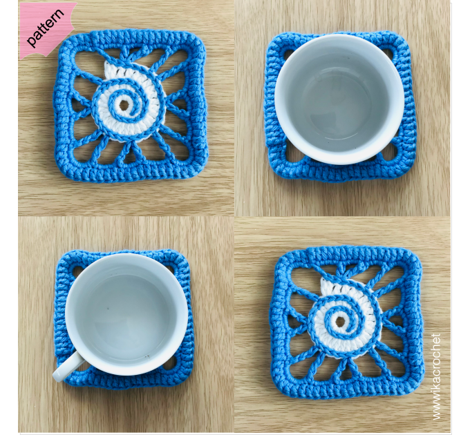 Spiral Sun Granny Square Pattern