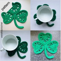 Shamrock Coaster Crochet Pattern