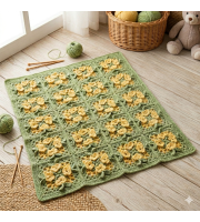 Crochet Granny square pattern