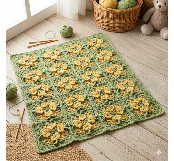 Crochet Granny square pattern