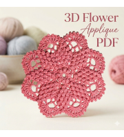 Crochet doily pattern Rose doily Crochet motif