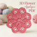 Crochet doily pattern Rose doily Crochet motif