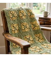 Crochet Granny square pattern