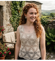 Crochet crop top pattern, Beach cover up pattern Celtic