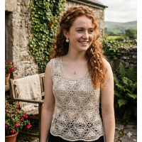 Crochet crop top pattern, Beach cover up pattern Celtic