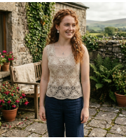 Crochet crop top pattern, Beach cover up pattern Celtic