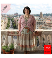 Crochet vest pattern Plus size sweater for women