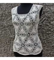Crochet crop top pattern, Beach cover up pattern Celtic
