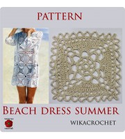 Crochet beach cover up pattern, Sexy beach dress pattern