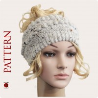 Crochet hat patterns womens hat pattern messy bun hat