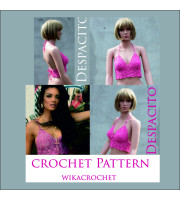 Crochet halter top pattern Festival Hippie cotton top