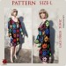 Crochet dress pattern sexy beach dress Plus size Long sleeve tunic, size L