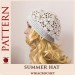 Women's crochet hat pattern, Eco friendly beach hat, summer crochet beret pattern 