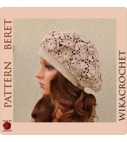 Women's hat patterns Crochet hat pattern cotton beret boho style