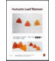Crochet pattern motifs Leaf Banner pattern Burnt orange pillow decor