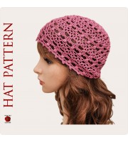 Crochet hat pattern for women, Summer chemo hat pattern