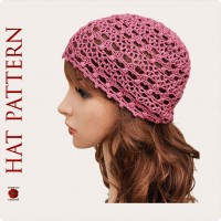 Crochet hat pattern for women, Summer chemo hat pattern