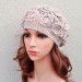 Summer crochet beret, open weave hat PATTERN