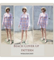 Crochet dress pattern lace tunic pattern size XXS XS sexy beach dress 2