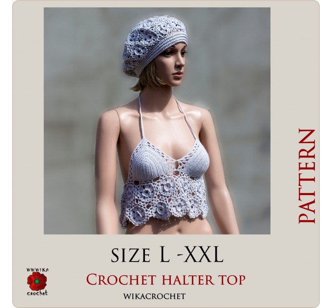 Crochet top pattern crochet hat pattern beach cover up for women