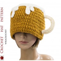 Crochet hat pattern Stag party Beer lover