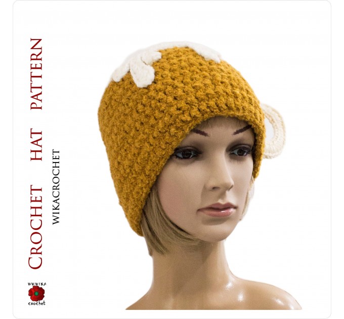 Crochet hat pattern Stag party Beer lover