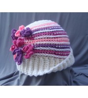 Crochet pattern women's cloche hat
