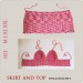 Crochet top pattern and girls skirt pattern 