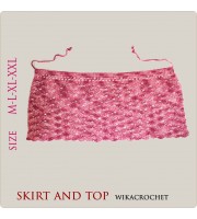 Crochet top pattern and girls skirt pattern 