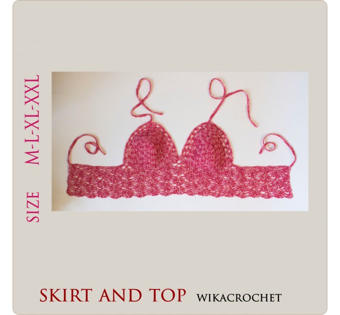 Crochet top pattern and girls skirt pattern 