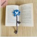 Handmade Crochet Cornflower Bookmark – Unique and Elegant Accessory for Book Lovers