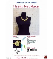 How to crochet Heart (necklace)